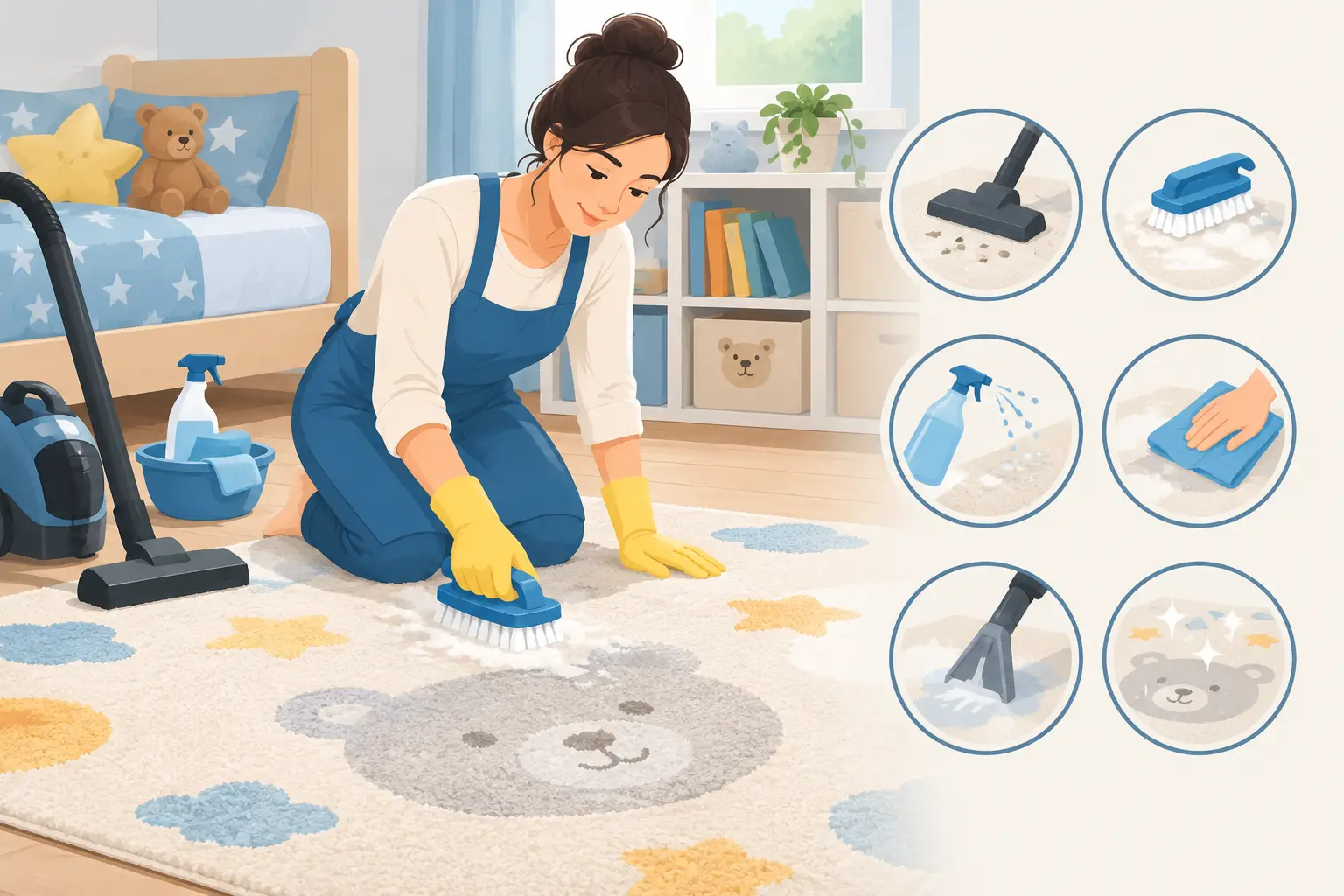 Çocuk Odası Halısı Nasıl Temizlenir? 7 Güvenli Adım